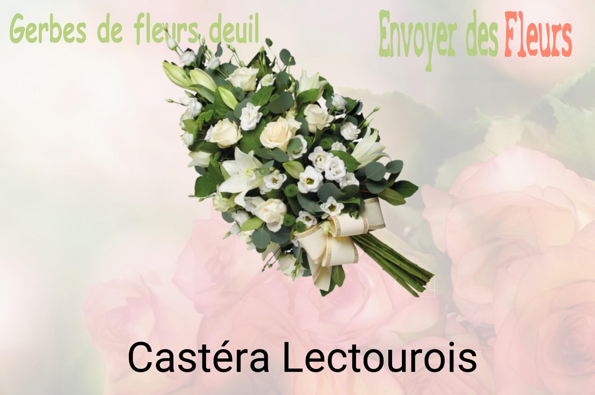 Gerbe de fleurs de deuil livrée à Castéra-Lectourois